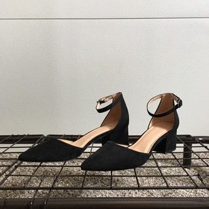 Size 8 Black Velvet Heels from Target, Worn Once